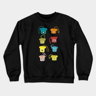 Retro phones Crewneck Sweatshirt